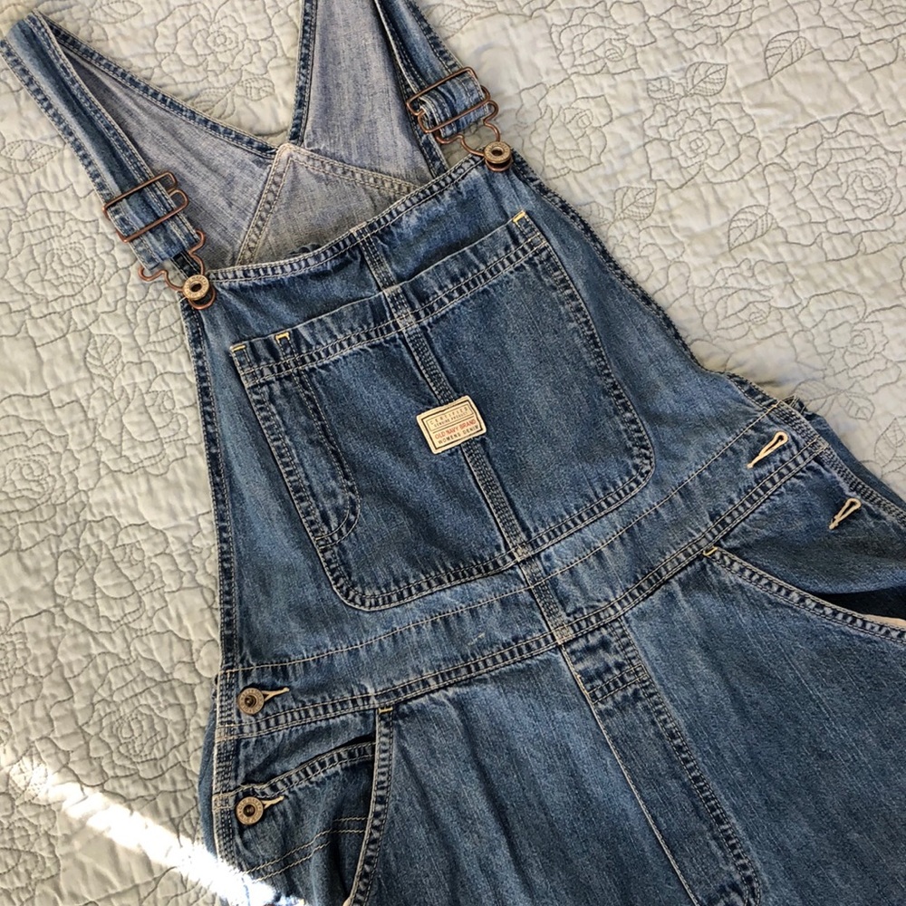 Vintage denim overalls